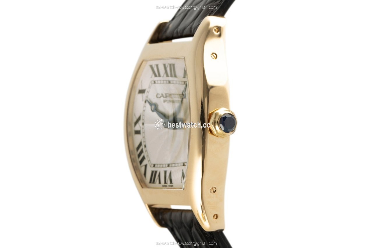IMG_9086 Cartier Tortue Mens watch Unisex Manual winding Yellow gold 2496 C 3