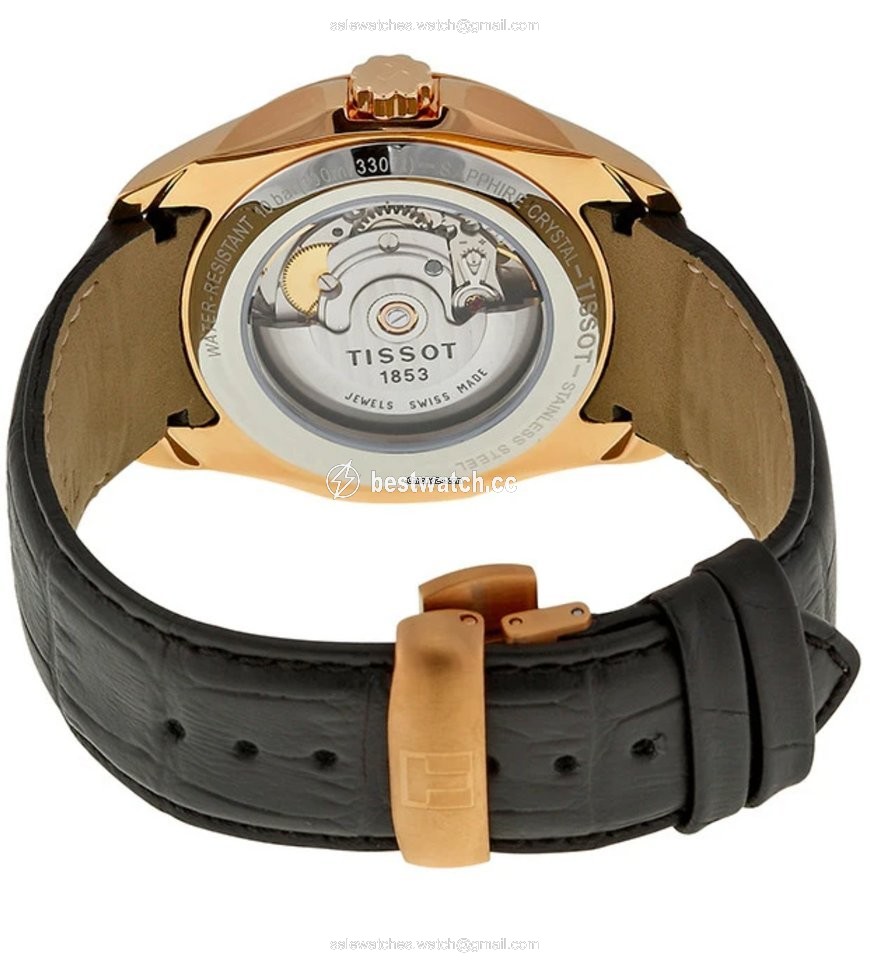 Tissot Couturier Mens watch Unisex Automatic Gold Steel T0354283605100 3