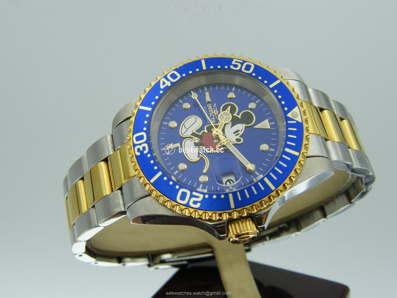 Invicta Mens watch Unisex Automatic Gold Steel 20105 3