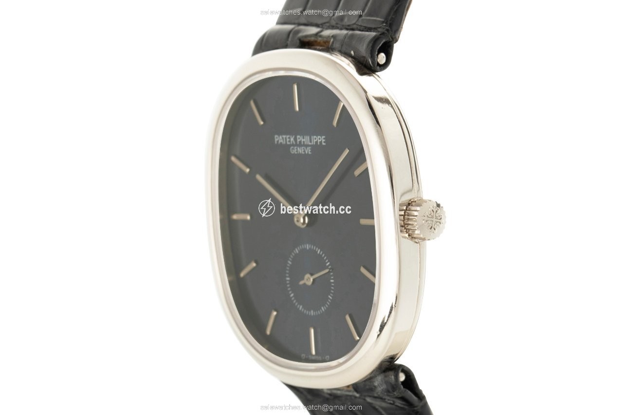 IMG_9086 Patek Philippe Golden Ellipse Mens watch Unisex Manual winding White gold 3978 3