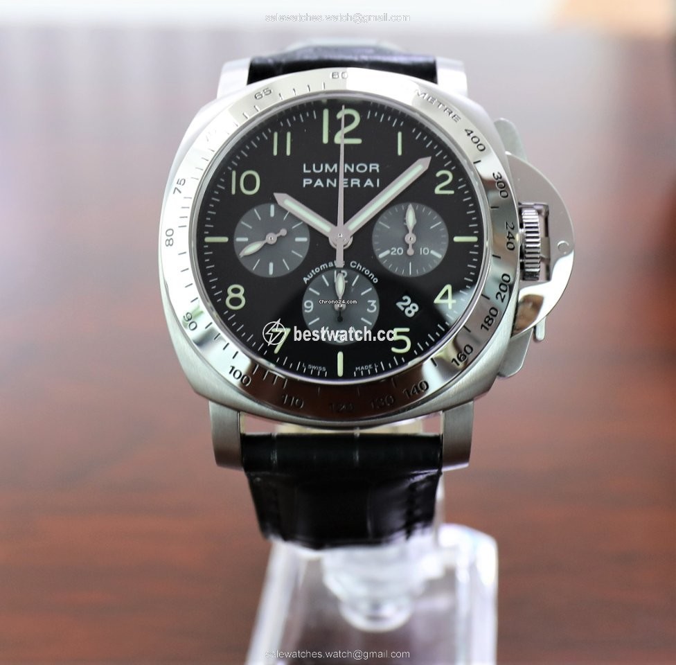 IMG_9086 Panerai Luminor Chrono Mens watch Unisex Automatic Steel PAM 00162 3