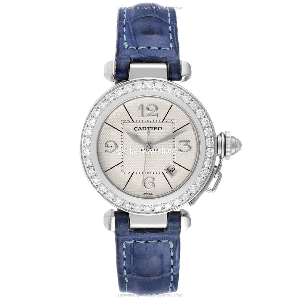 IMG_9086 Cartier Pasha Womens watch Automatic White gold WJ111651 3