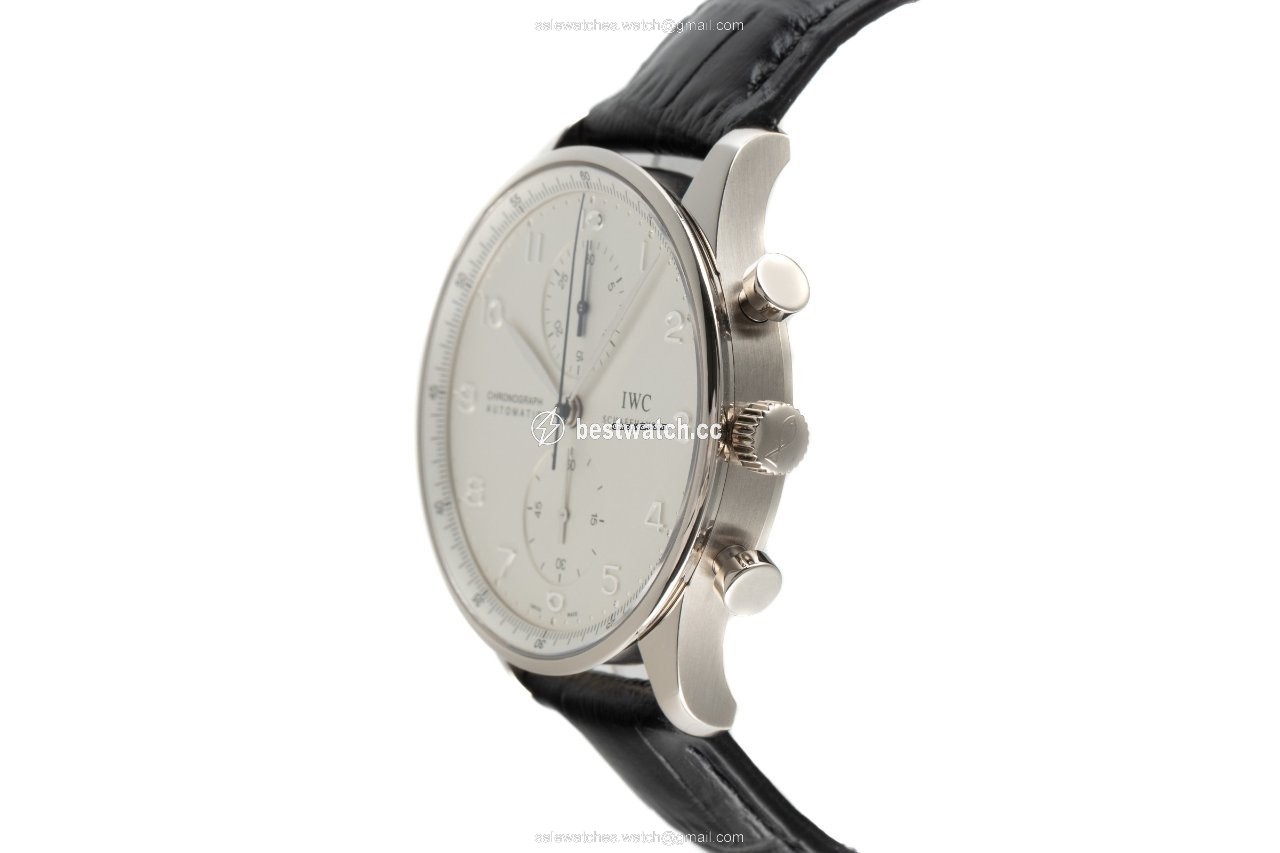 IMG_9086 IWC Portuguese Chronograph Mens watch Unisex Automatic White gold IW371405 3