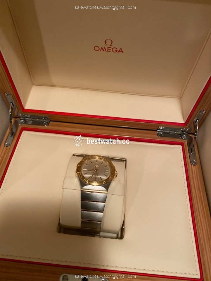 Omega Constellation Ladies Womens watch Automatic Gold Steel 123.20.35.20.02.002 3