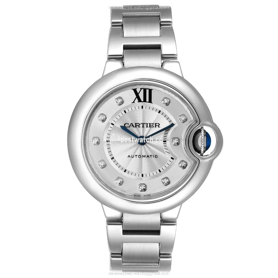 IMG_9086 Cartier Ballon Bleu 33mm Womens watch Automatic Steel WE902074 3