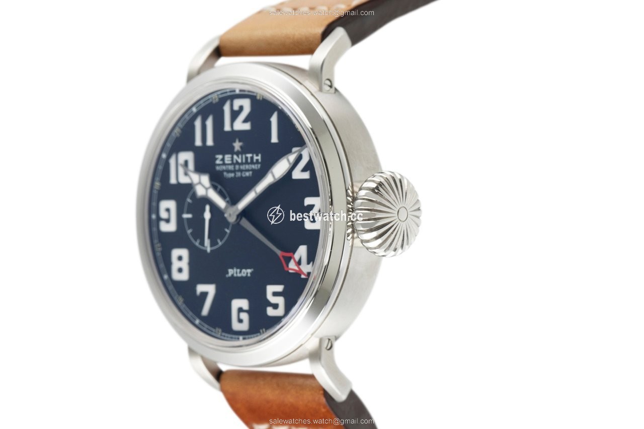 IMG_9086 Zenith Pilot Type 20 GMT Mens watch Unisex Automatic Steel 03.2430.693 3