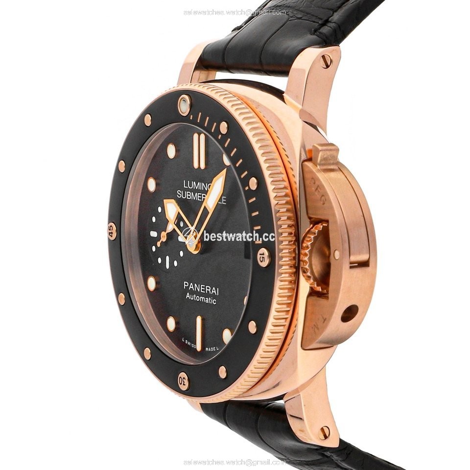 IMG_9086 Panerai Luminor Submersible 1950 3 Days Automatic Mens watch Unisex Automatic Rose gold PAM00684 3