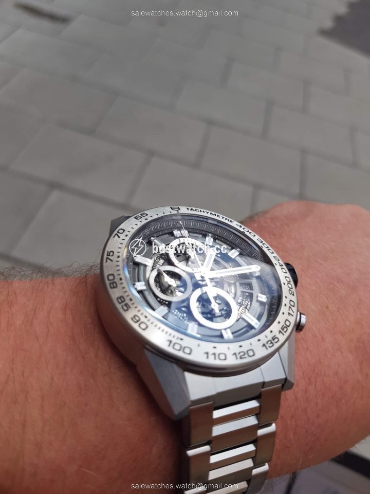 IMG_9086 TAG Heuer Carrera Calibre HEUER 01 Mens watch Unisex Automatic Titanium CAR2A8A.BF0707 3