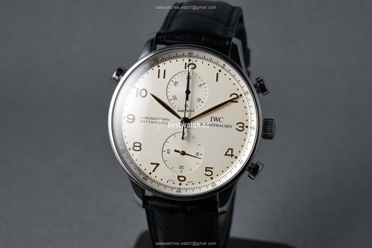 IWC Portuguese Chronograph Mens watch Unisex Manual winding Steel IW3712 3