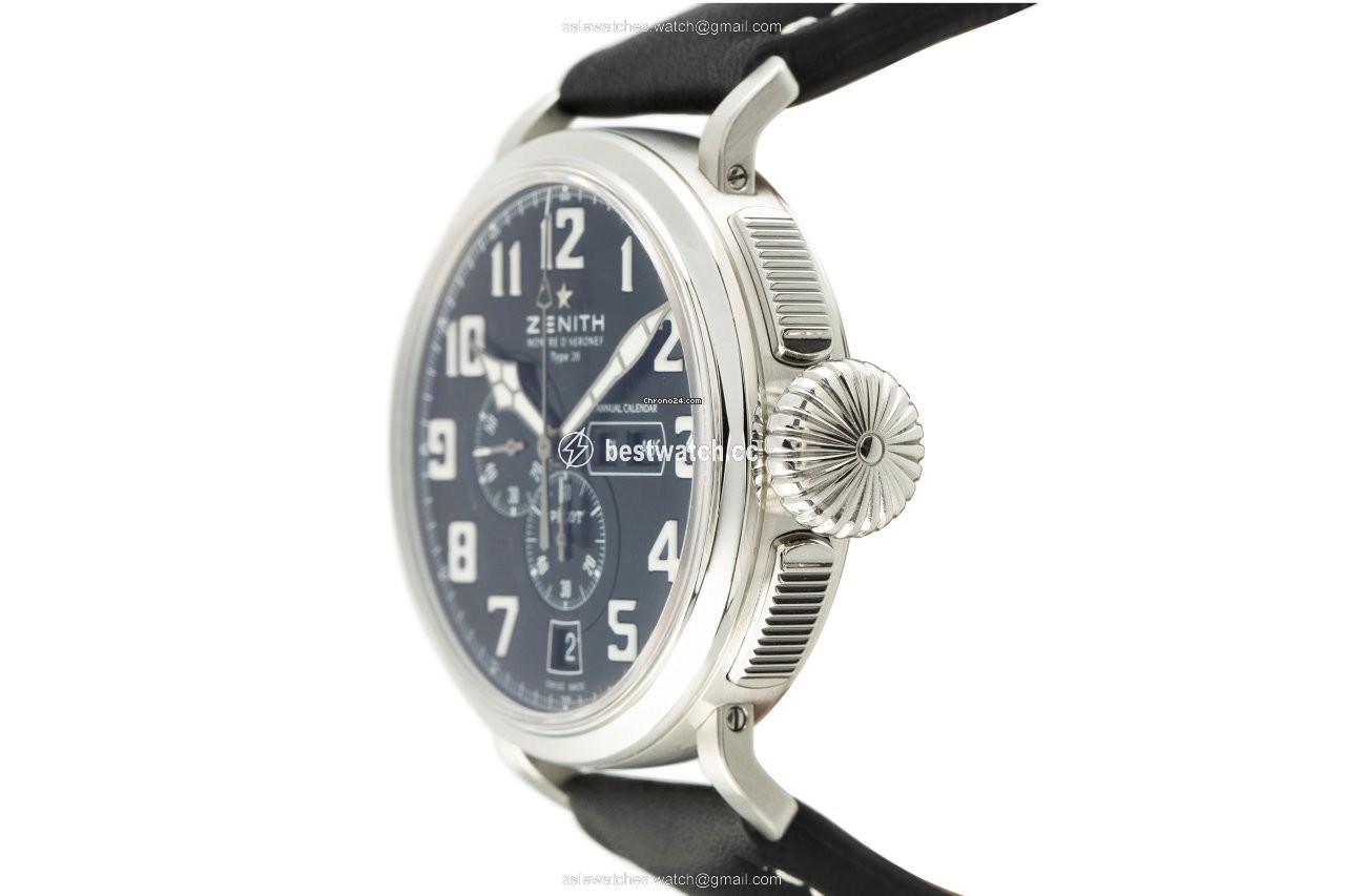 IMG_9086 Zenith Pilot Type 20 Annual Calendar Mens watch Unisex Automatic Steel 03.2430.4054 3