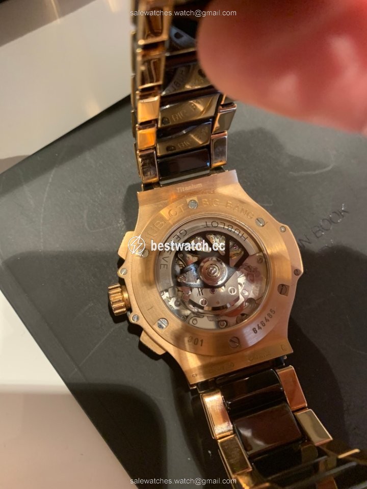 IMG_9086 Hublot Big Bang 44 mm Mens watch Unisex Automatic Rose gold 301.PM.1780.PM 3