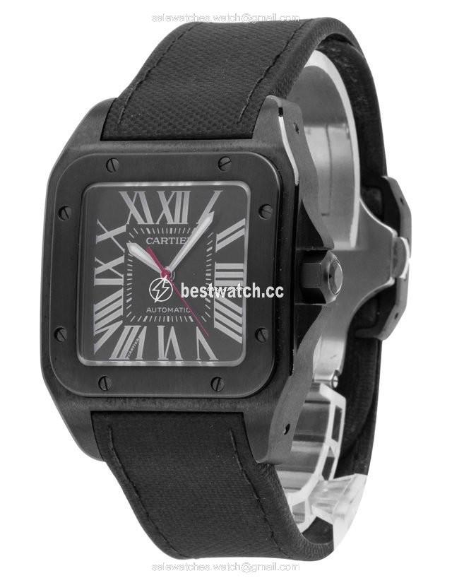 IMG_9086 Cartier Santos 100 Mens watch Unisex Automatic Steel WSSA0006 3774 3