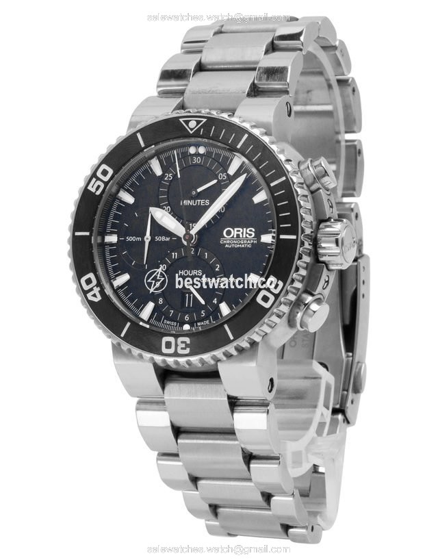 Oris Aquis Chronograph Mens watch Unisex Automatic Steel 01 774 7655 4154-07 8 26 01PEB 3