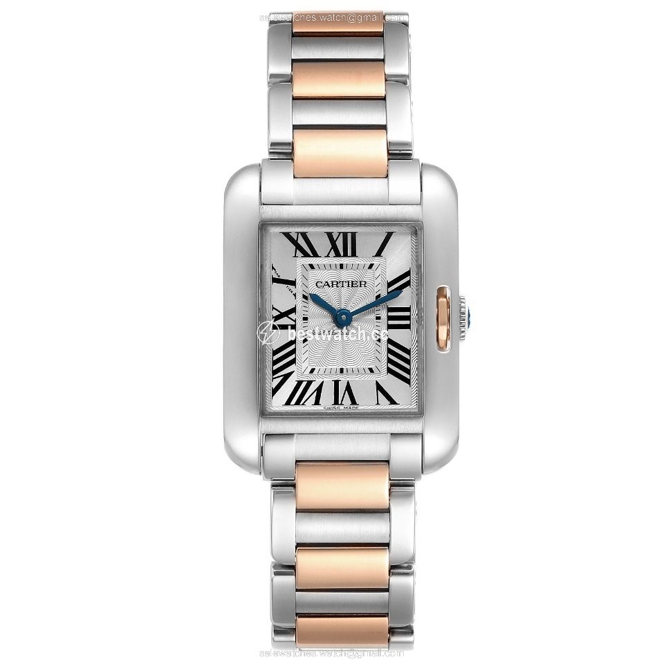 IMG_9086 Cartier Tank Anglaise Womens watch Quartz Gold Steel W5310019 3