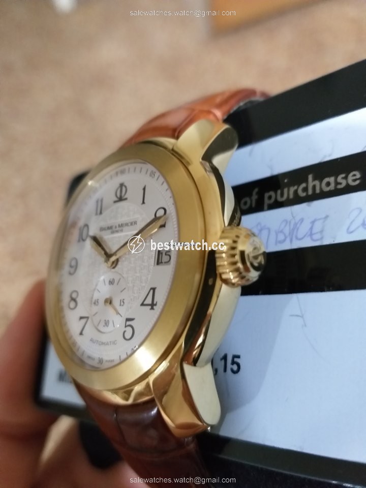 Baume & Mercier Capeland Mens watch Unisex Automatic Yellow gold 65486 - M0A08500 3