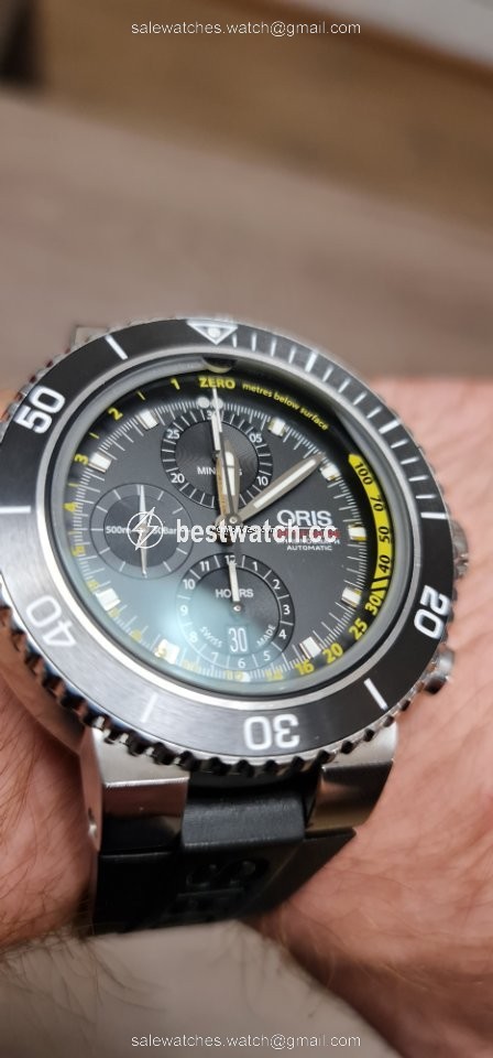 IMG_9086 Oris Aquis Depth Gauge Mens watch Unisex Automatic Steel 01 774 7708 4154 3