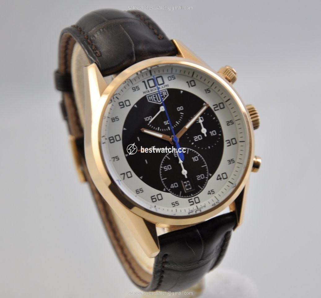 IMG_9086 TAG Heuer Carrera Mikrograph Mens watch Unisex Automatic Rose gold CAR5040 3