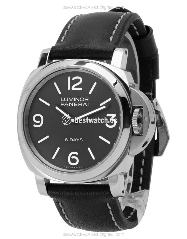 IMG_9086 Panerai Luminor Base 8 Days Mens watch Unisex Manual winding Steel PAM00560 3