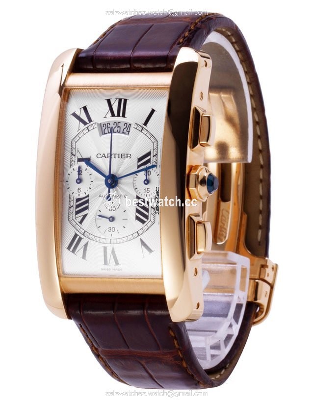 Cartier Tank Americaine Mens watch Unisex Automatic Yellow gold W2609356 3