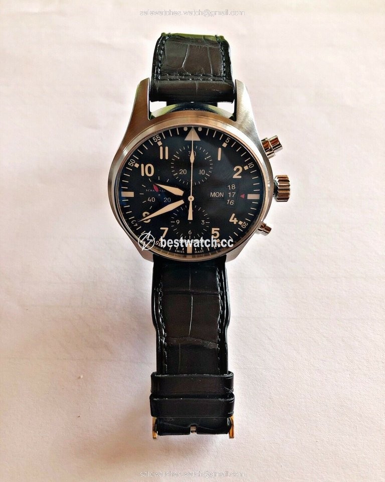 IMG_9086 IWC Pilot Chronograph Mens watch Unisex Automatic Steel IW3777 3