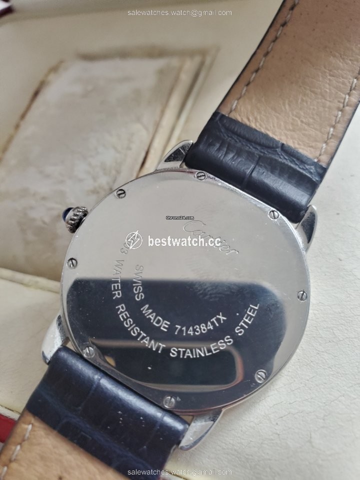 IMG_9086 Cartier Ronde Solo de Cartier Mens watch Unisex Quartz Steel 3603 3