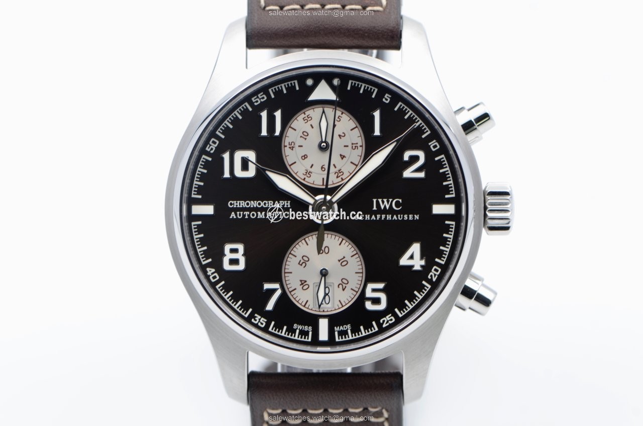 IMG_9086 IWC Pilot Spitfire Chronograph Mens watch Unisex Automatic Steel IW387806 3