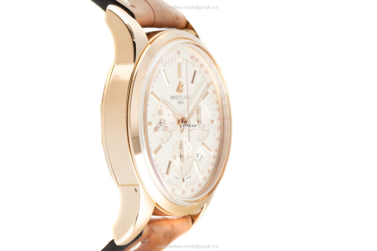 IMG_9086 Breitling Transocean Chronograph Mens watch Unisex Automatic Red gold RB0152 3