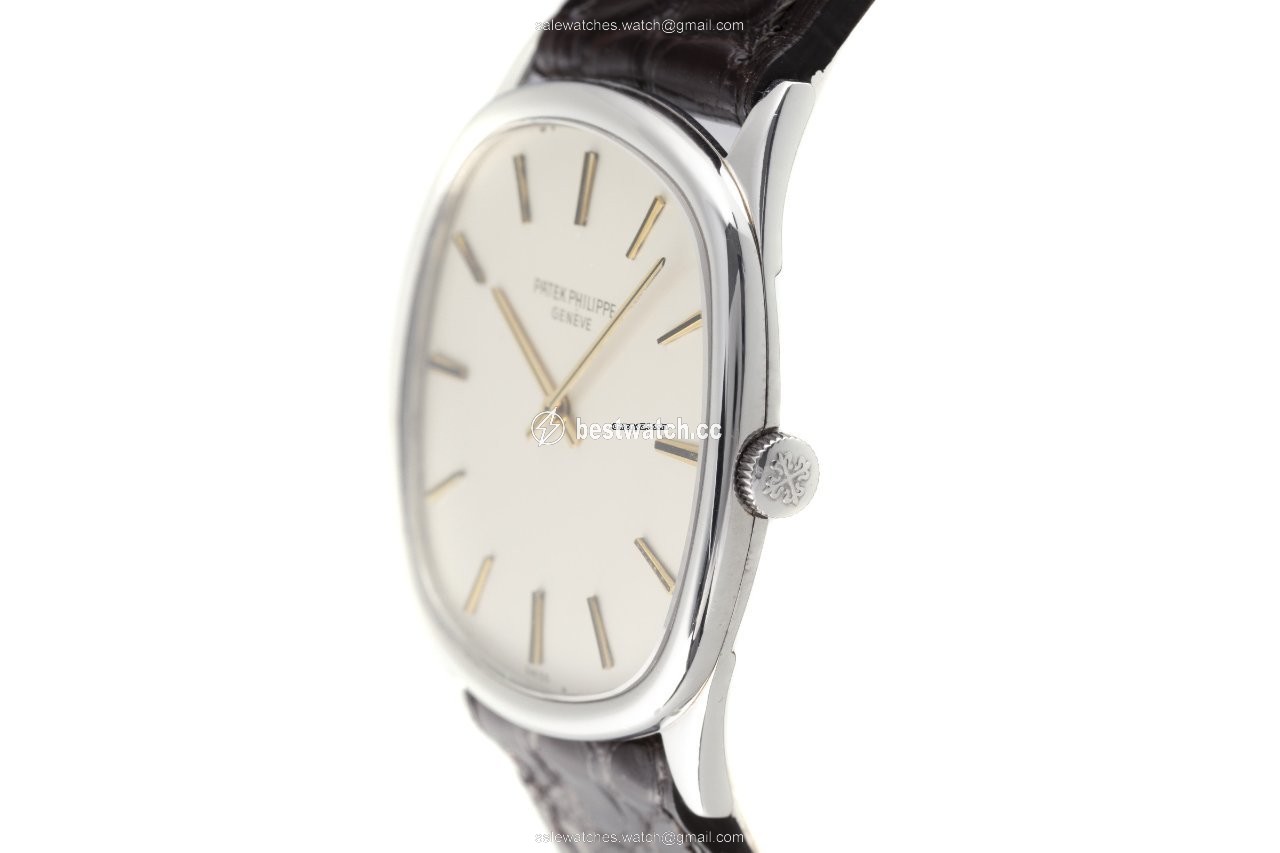 IMG_9086 Patek Philippe Golden Ellipse Mens watch Unisex Manual winding White gold 3644 3