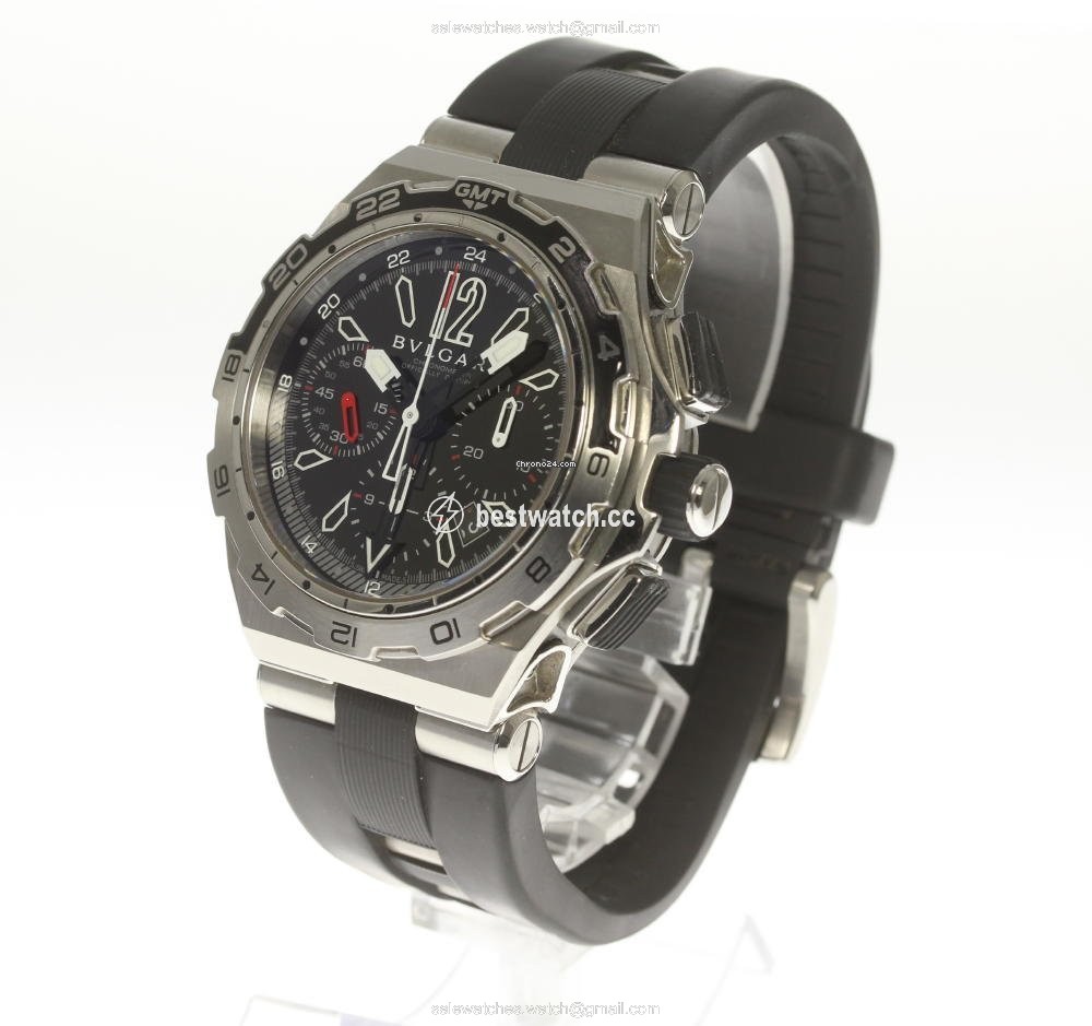 IMG_9086 Bulgari Diagono Mens watch Unisex Automatic Steel DP 45 STV CH GMT 3