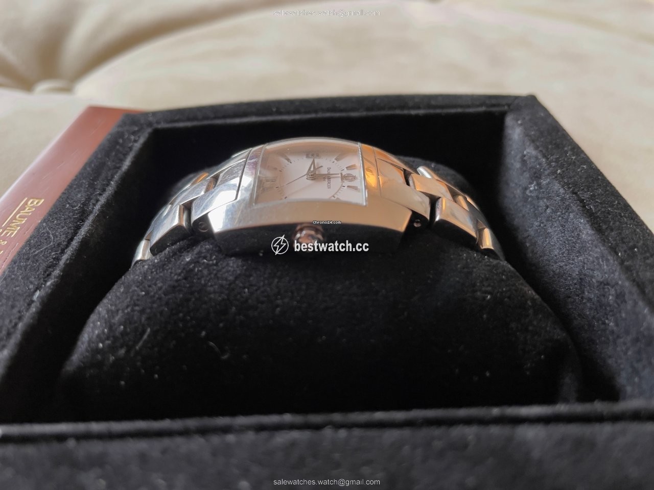 IMG_9086 Baume & Mercier Hampton Womens watch Quartz Steel MOA 08426 - 3695385 3
