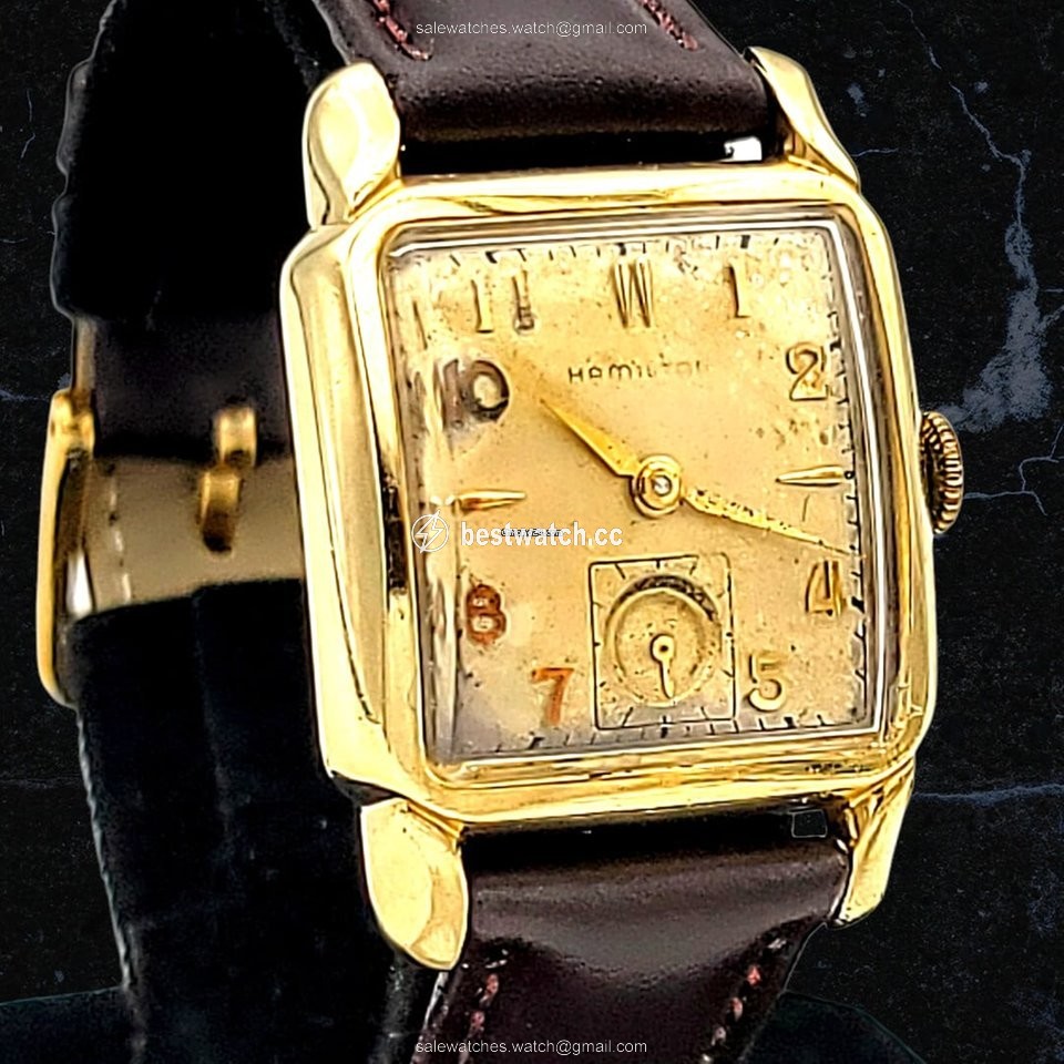 IMG_9086 Hamilton Mens watch Unisex Manual winding Gold Steel Hamilton Grade 747 3