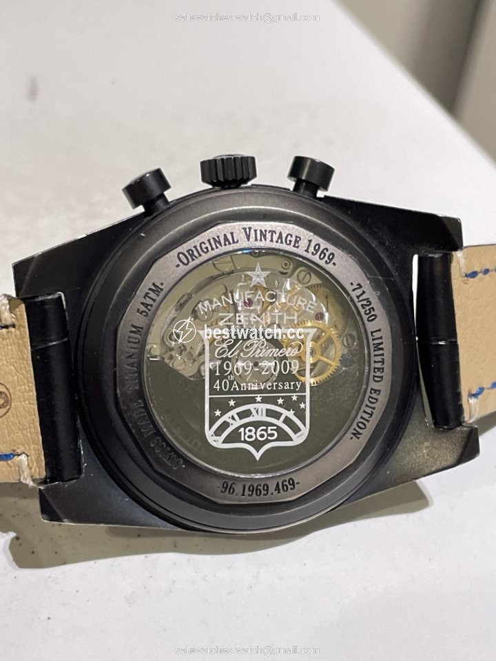 IMG_9086 Zenith El Primero New Vintage 1969 Mens watch Unisex Automatic Titanium 96.1969.469 77.C683 3