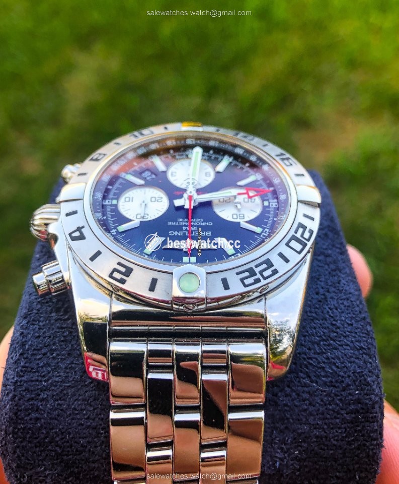IMG_9086 Breitling Chronomat 44 GMT Mens watch Unisex Automatic Steel AB0420B9 BB56 375A 3