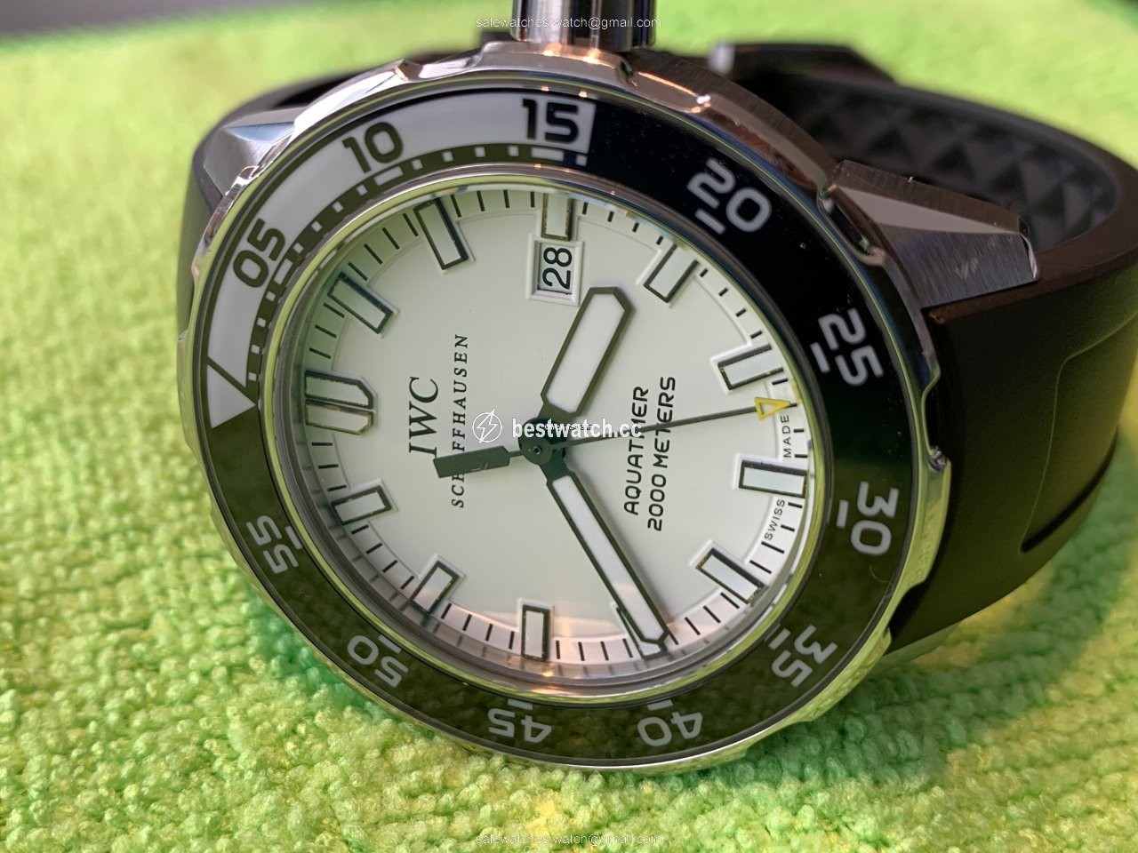 IMG_9086 IWC Aquatimer Automatic 2000 Mens watch Unisex Automatic Steel IW356805 356805 3568-05 3568 3