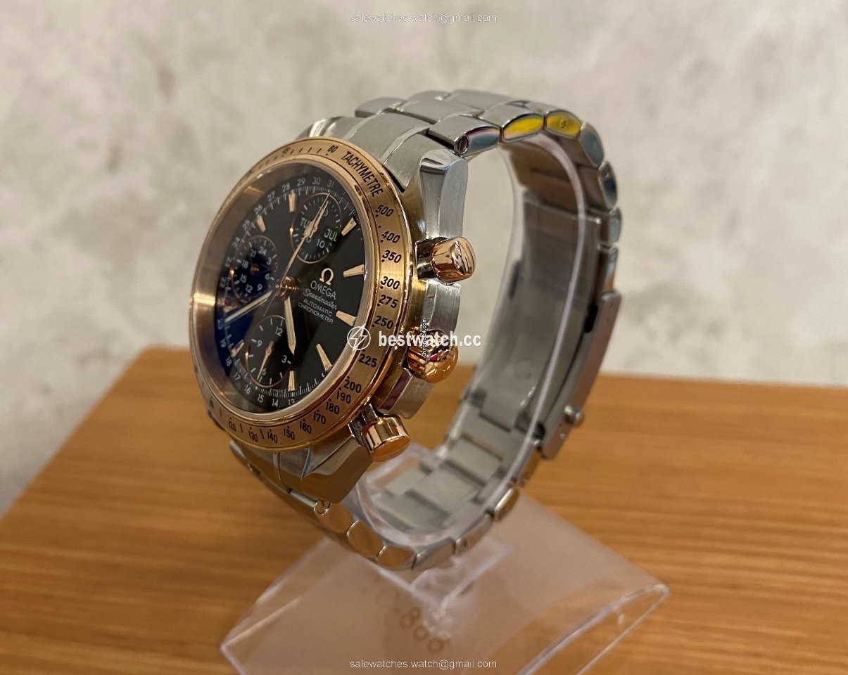 Omega Speedmaster Day Date Mens watch Unisex Automatic Gold Steel 323.21.40.44.01.001 3