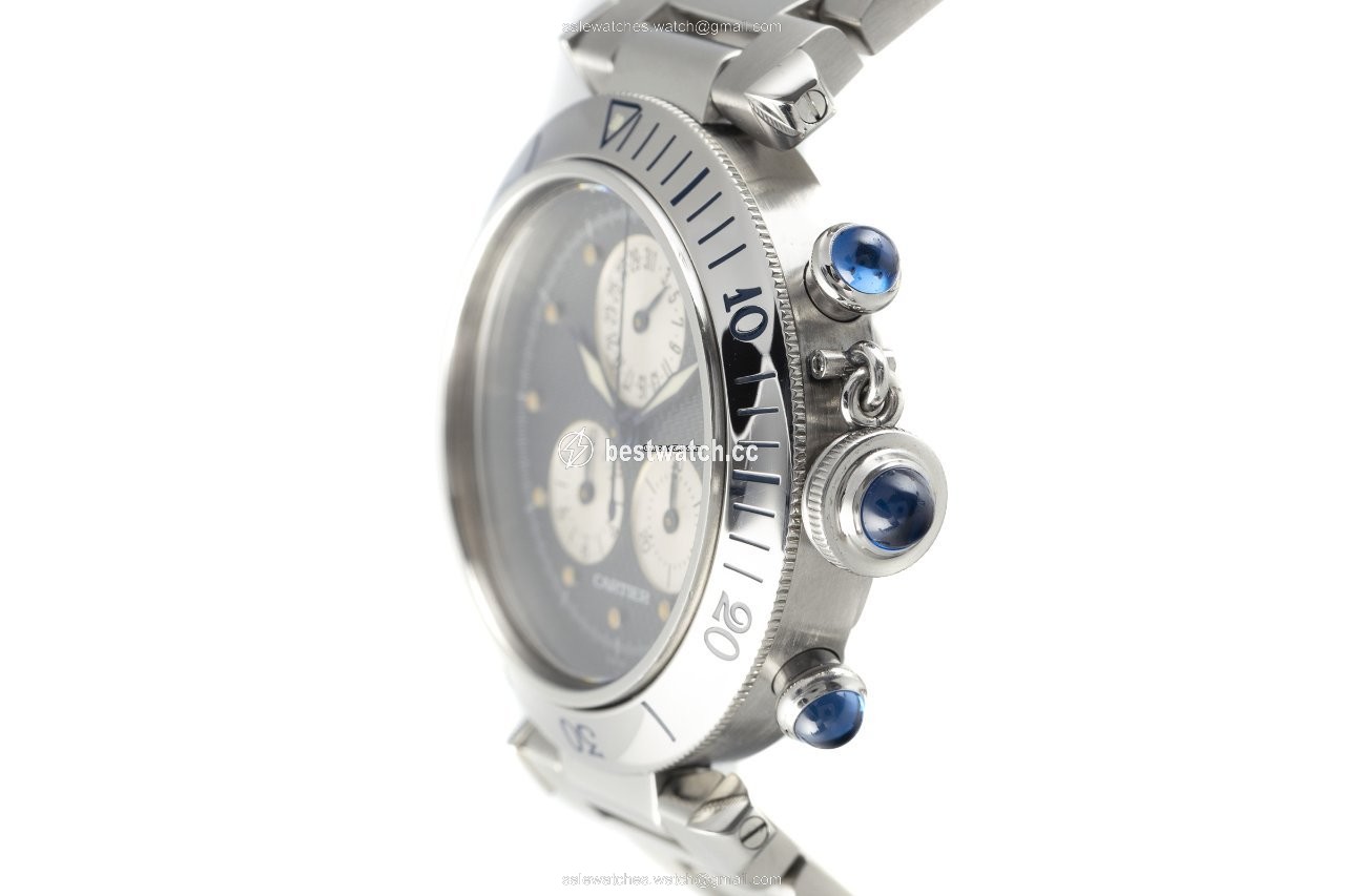 IMG_9086 Cartier Pasha Mens watch Unisex Quartz Steel 1352 3