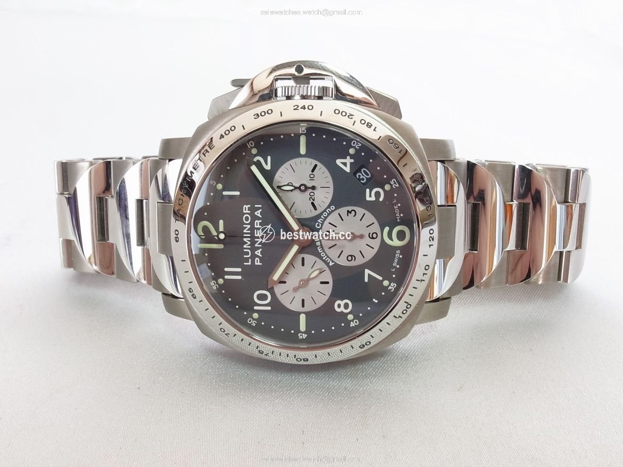 IMG_9086 Panerai Luminor Chrono Mens watch Unisex Automatic Titanium PAM00122 3