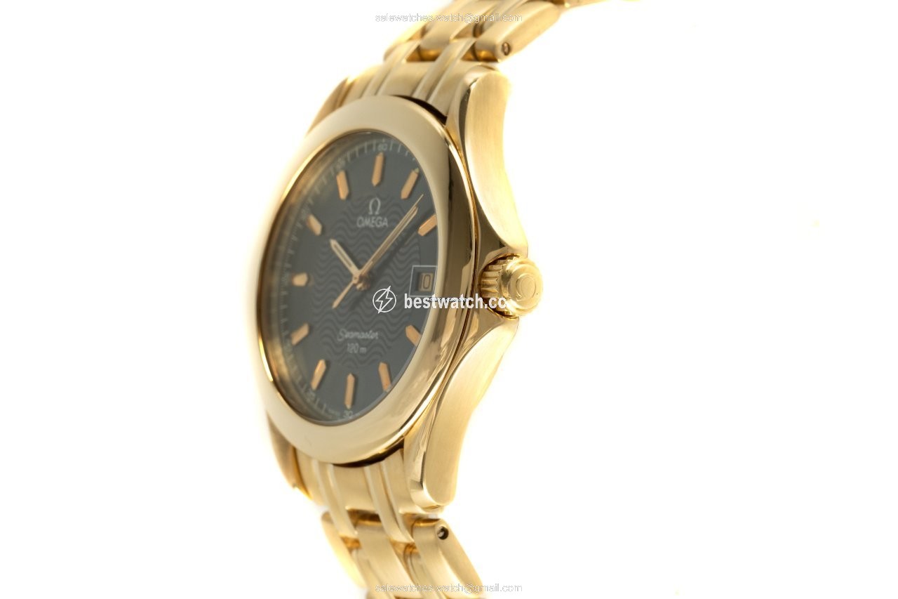 IMG_9086 Omega Seamaster Mens watch Unisex Quartz Yellow gold 196.1501 3
