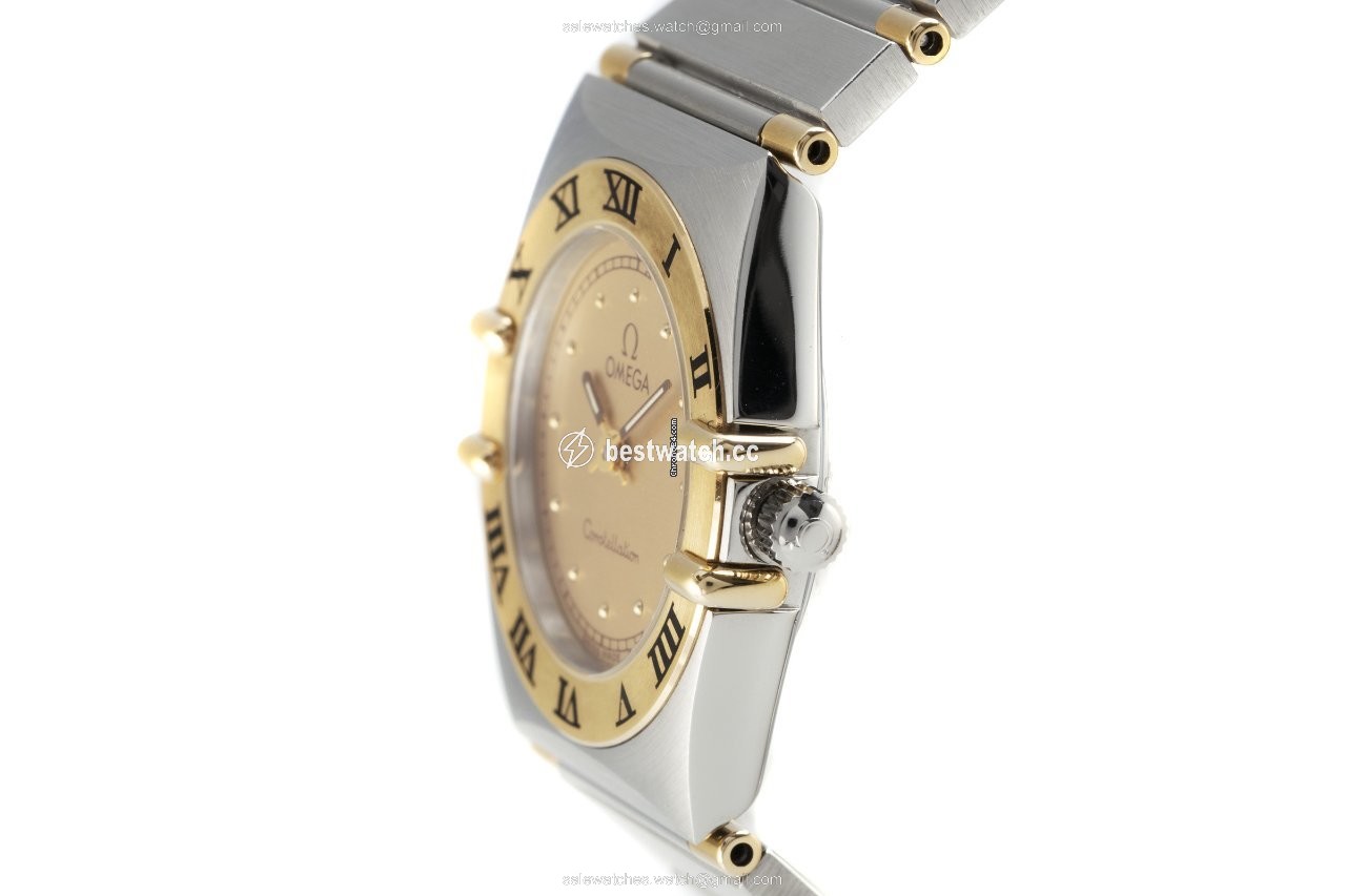 IMG_9086 Omega Constellation Ladies Womens watch Quartz Gold Steel 795.1080.1 3