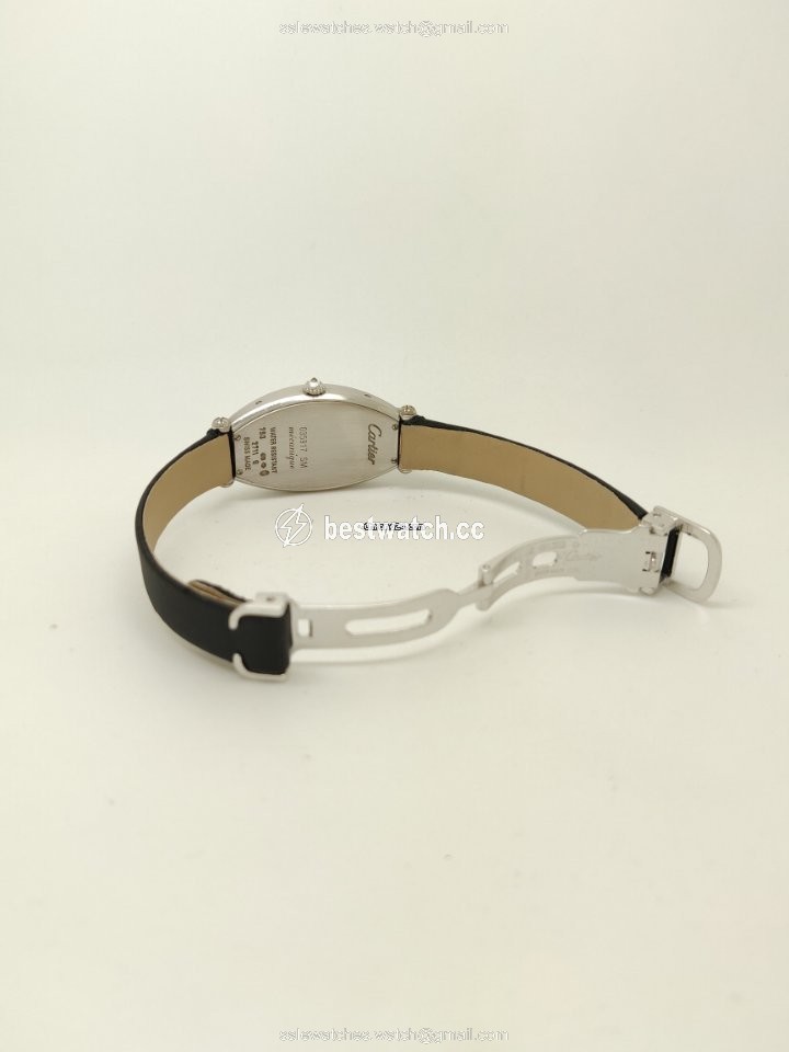 IMG_9086 Cartier Tonneau Womens watch Manual winding White gold 2711 3
