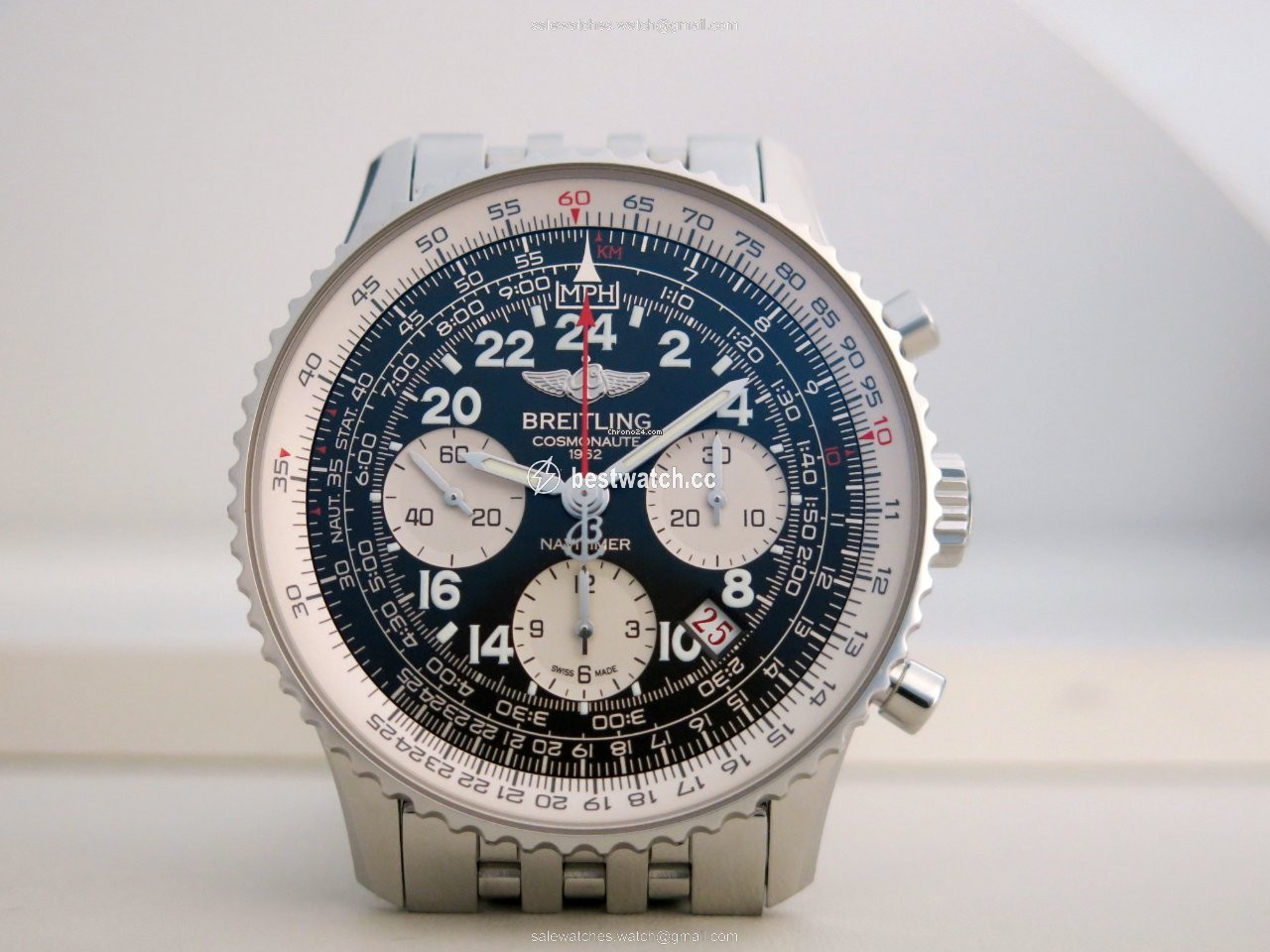 IMG_9086 Breitling Navitimer Cosmonaute Mens watch Unisex Manual winding Steel AB021012 BB59 3