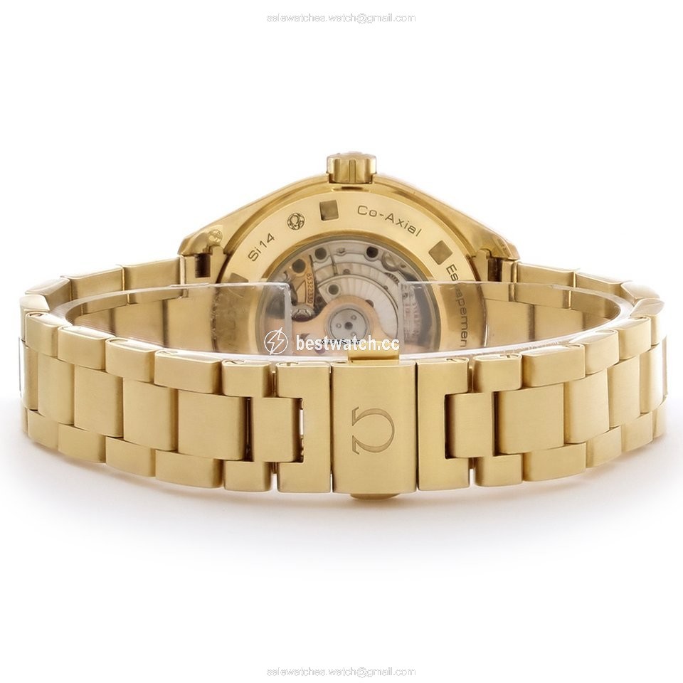 Omega Seamaster Aqua Terra Womens watch Automatic Yellow gold 231.50.34.20.01.001 3