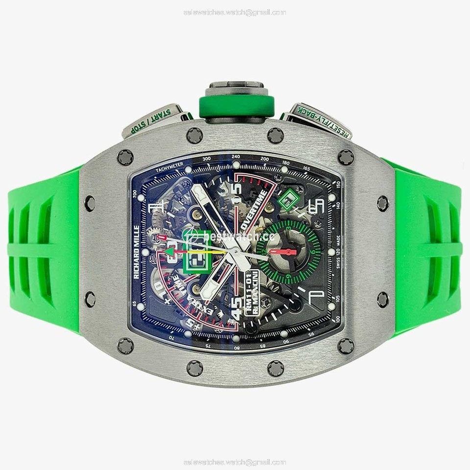 IMG_9086 Richard Mille RM 011 Mens watch Unisex Automatic Titanium RM 011-01 3