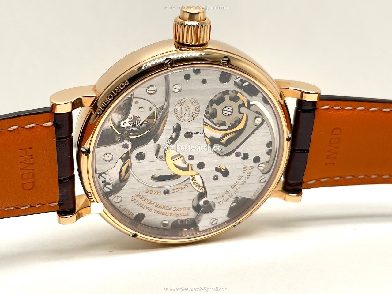 IWC Portofino Hand-Wound Manual winding Rose gold IW515104 3