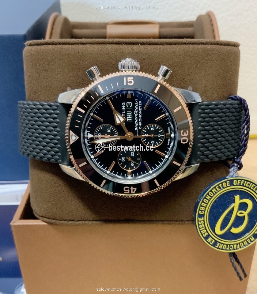 IMG_9086 Breitling Superocean Heritage Mens watch Unisex Automatic Gold Steel U13313121B1S1 3