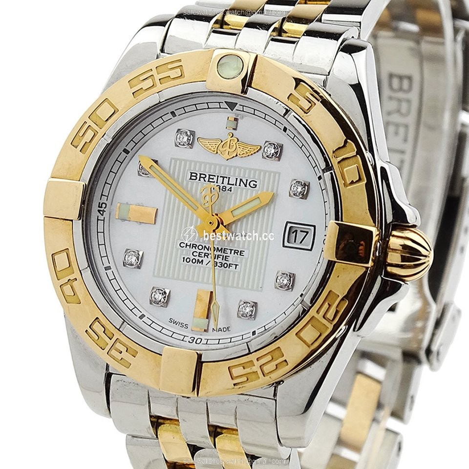 Breitling Galactic 32 Womens watch Quartz Gold Steel C71356L2 3