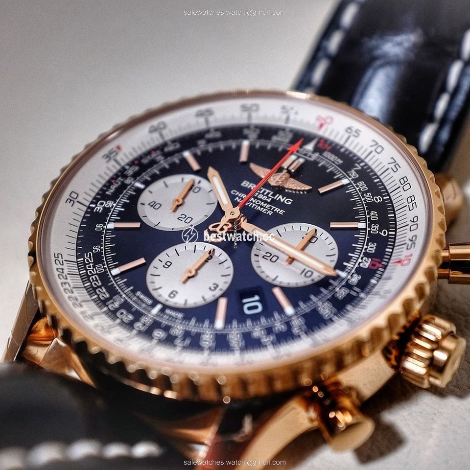 Breitling Navitimer Rattrapante Mens watch Unisex Automatic Rose gold RB031121 BG11 760P R20BA.1 3