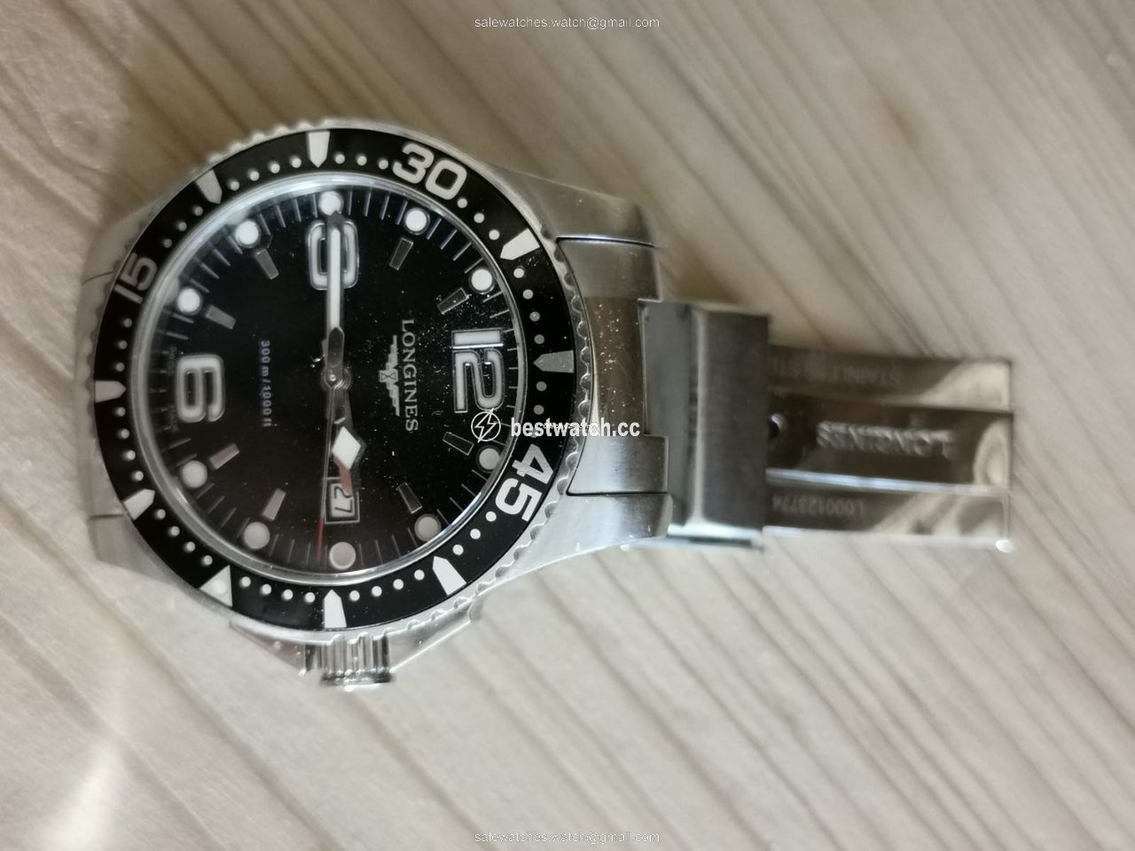 Longines HydroConquest Mens watch Unisex Quartz Steel L3.640.4 3