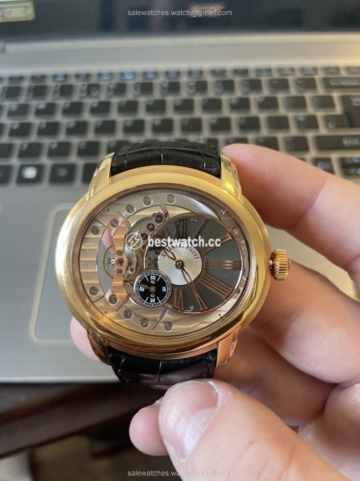 IMG_9086 Audemars Piguet Millenary 4101 Mens watch Unisex Automatic Rose gold 15350OR.OO.D093CR.01 3