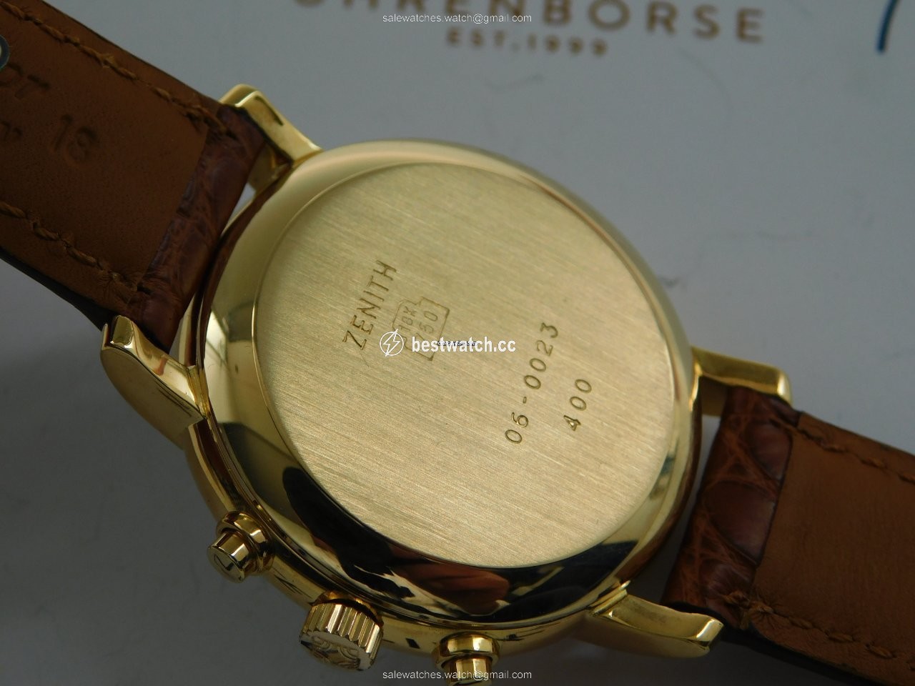 IMG_9086 Zenith El Primero Chronograph Mens watch Unisex Automatic Yellow gold 06-0023 3